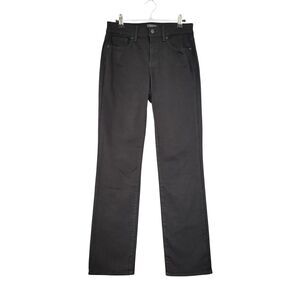 NYDJ MBDMMS2299 Black Marilyn Straight Leg Lift Tuck Black Denim Jeans SIZE 2